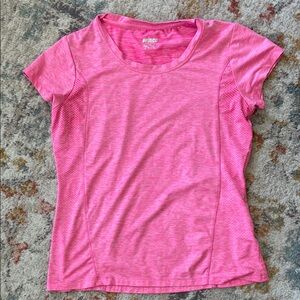 Prince Pink Fitted Short Sleeve Dry Wik T-Shirt